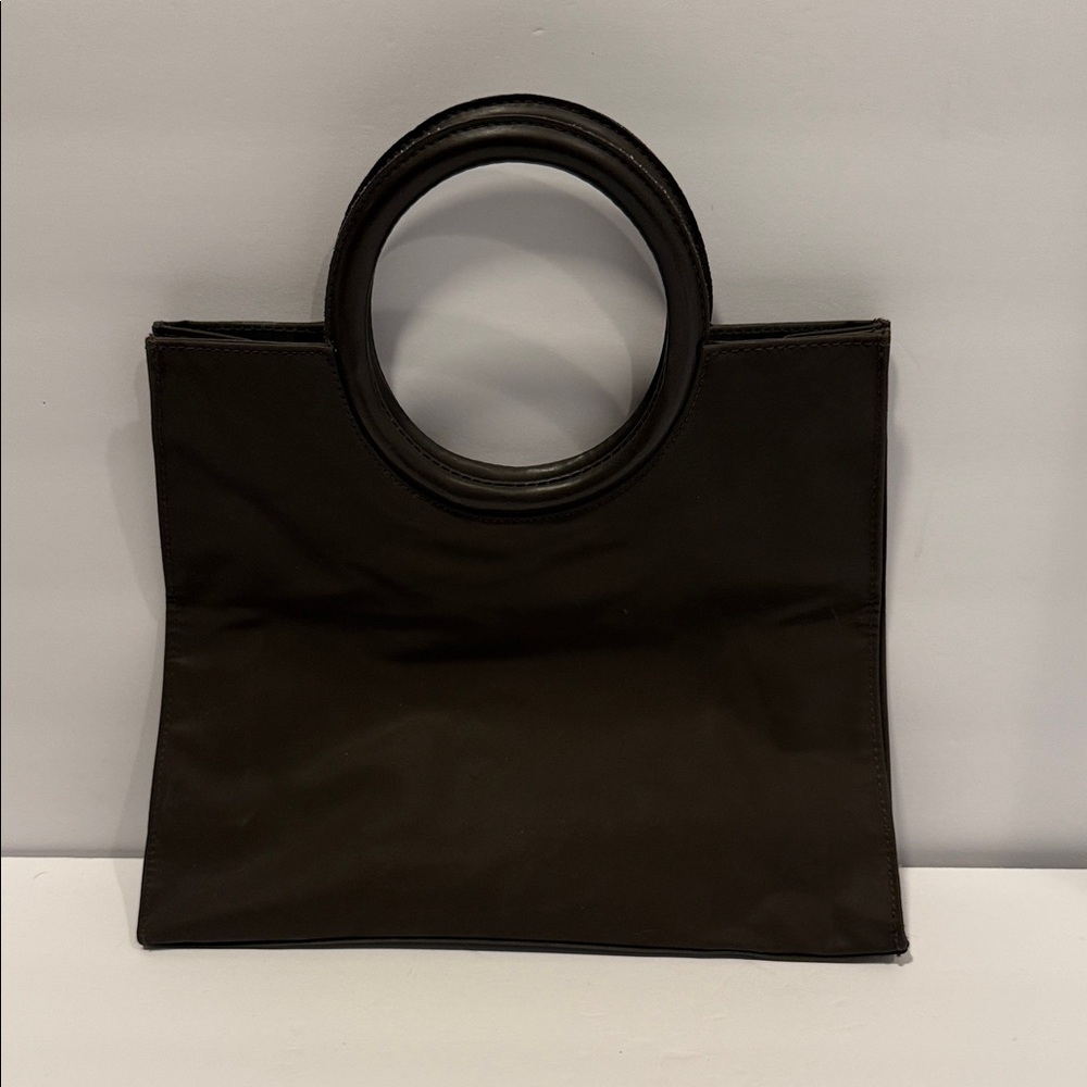 Calvin Klein Dark Brown Tote with Circular Handles
